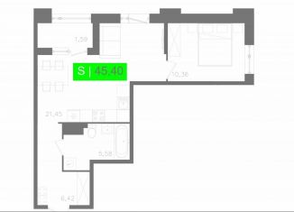 Продам 1-ком. квартиру, 45.4 м2, Санкт-Петербург, Московское шоссе, 13ВА, метро Звёздная