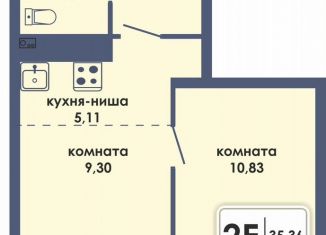 Продаю двухкомнатную квартиру, 35.4 м2, Пермь