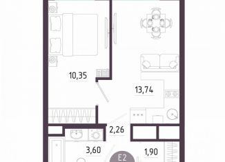 Продается однокомнатная квартира, 31.9 м2, Тула, Пряничная улица, 8