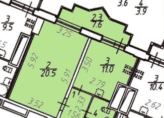 Продажа 1-ком. квартиры, 46.6 м2, Санкт-Петербург, улица Руднева, 16, ЖК Шекспир