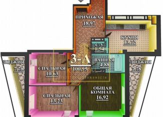 Продам 3-комнатную квартиру, 100 м2, Астрахань, проезд Воробьёва, 5А, ЖК На Воробьева