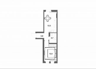 Однокомнатная квартира на продажу, 33 м2, деревня Новое Девяткино