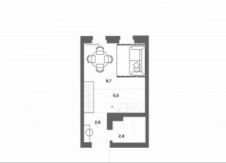 Продаю квартиру студию, 20.2 м2, деревня Новое Девяткино