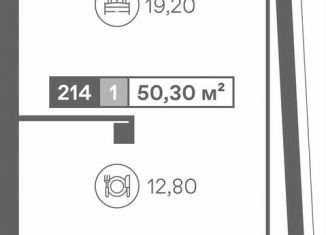 Продается двухкомнатная квартира, 50.3 м2, Сириус, Олимпийский проспект, 36/1к2