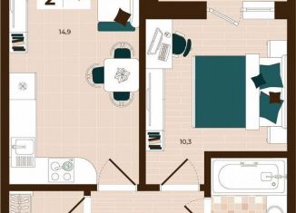 Продаю 2-ком. квартиру, 39.1 м2, Тула