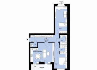 Продается трехкомнатная квартира, 91.2 м2, Сыктывкар, Октябрьский проспект, 137, район Орбита