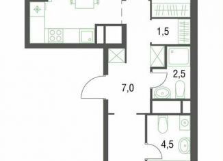 Продажа двухкомнатной квартиры, 56 м2, Котельники
