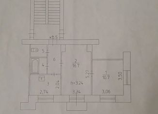 Продажа 2-ком. квартиры, 45.1 м2, Кизел, Советская улица, 7