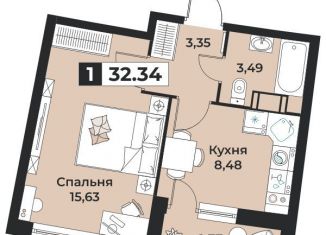 Продается однокомнатная квартира, 32.3 м2, Мурино, жилой комплекс Авиатор, к5