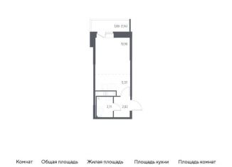 Продам квартиру студию, 22.9 м2, Санкт-Петербург, метро Рыбацкое, жилой комплекс Живи в Рыбацком, к76.1