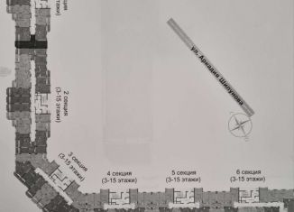 Однокомнатная квартира на продажу, 40.2 м2, село Осиновая Гора