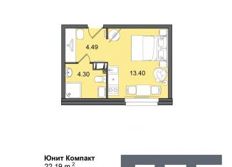 Продам квартиру студию, 22.2 м2, Санкт-Петербург, метро Дунайская, Витебский проспект, 99к1