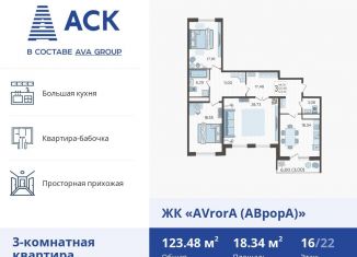 Продам трехкомнатную квартиру, 123.5 м2, Краснодар, улица Дзержинского, 95, Западный округ