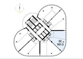 Офис на продажу, 101.3 м2, Новосибирск, проспект Димитрова, 4/1