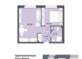 Квартира на продажу студия, 35.4 м2, Санкт-Петербург, метро Купчино, Витебский проспект, 99к1