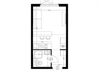 Продам 2-ком. квартиру, 20.1 м2, Москва, станция Новохохловская, жилой комплекс Волжский Парк, 1