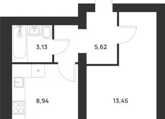 Продажа однокомнатной квартиры, 31.1 м2, Тула, Привокзальный территориальный округ