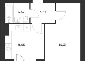 1-ком. квартира на продажу, 33.5 м2, Тульская область