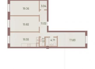 Продается 3-комнатная квартира, 95.9 м2, Санкт-Петербург, метро Крестовский остров, Петровский проспект, 11к3