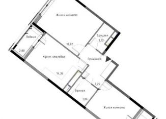 Продаю 2-комнатную квартиру, 63.5 м2, Санкт-Петербург, Планерная улица, 97к1, ЖК Нью Тайм