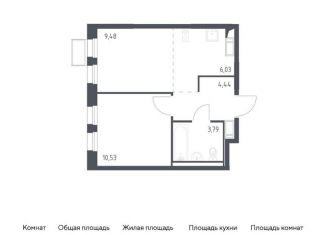 Продается 1-комнатная квартира, 34.3 м2, Ленинский городской округ, жилой комплекс Горки Парк, к4.2