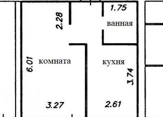 Сдается в аренду 1-комнатная квартира, 34.7 м2, Вологодская область, улица Маршала Конева, 47А