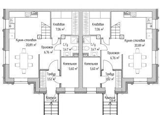 Продается таунхаус, 104 м2, село Озерецкое, коттеджный посёлок Мечта, 2