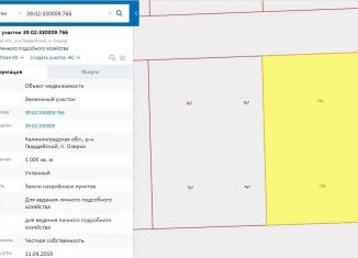 Продам земельный участок, 10 сот., посёлок Озерки, Заводская улица