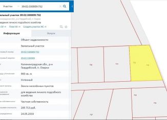 Продажа земельного участка, 9 сот., посёлок Озерки, Заводская улица