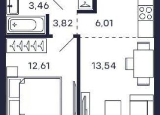 Продажа 1-комнатной квартиры, 37.7 м2, Красногорск, ЖК Тетрис