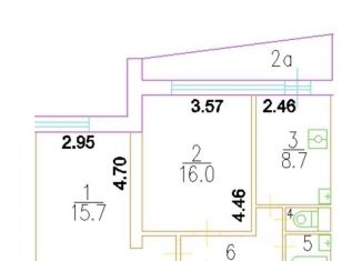 Продам 2-комнатную квартиру, 48.3 м2, Москва, Большая Юшуньская улица, 16