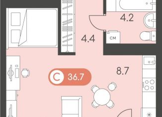 Продажа квартиры студии, 36.7 м2, Ижевск, Индустриальный район