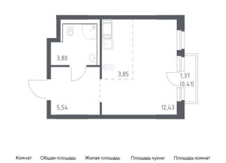 Продам квартиру студию, 26 м2, Колпино