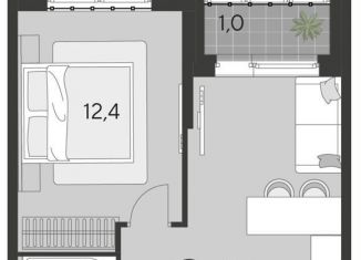 Продается 1-комнатная квартира, 34.4 м2, Омск, Ленинский округ