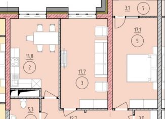 Продается 2-ком. квартира, 73.7 м2, Чечня, улица Тасуева, 5