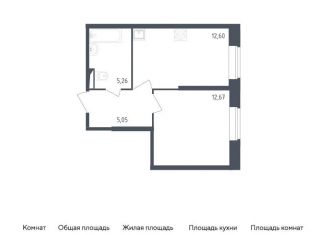 Продажа 1-ком. квартиры, 35.6 м2, Санкт-Петербург, жилой комплекс Живи в Рыбацком, 4, ЖК Живи в Рыбацком