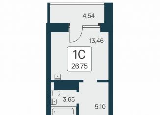 Продается квартира студия, 26.8 м2, Новосибирск