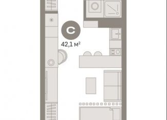 Продам квартиру студию, 42.5 м2, Москва, СВАО