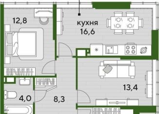 Продаю 3-ком. квартиру, 69.7 м2, Краснодар, Прикубанский округ