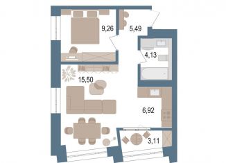 Продаю 2-ком. квартиру, 43 м2, Уфа, улица Пархоменко, 156Е, ЖК Видинеевский