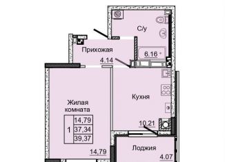 Продается 1-ком. квартира, 37.3 м2, коттеджный поселок Донской, посёлок Койсуг, 3