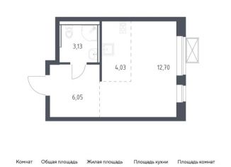 Продам квартиру студию, 25.9 м2, Московская область, микрорайон Пригород Лесное, к14.1