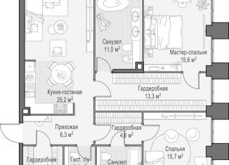 2-комнатная квартира на продажу, 106.4 м2, Москва, ЦАО