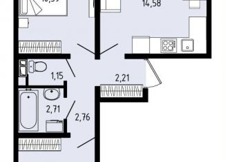 Продажа 3-ком. квартиры, 47.1 м2, село Фролы