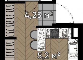 Продаю квартиру студию, 24.1 м2, Москва, СЗАО, улица Берзарина, 37