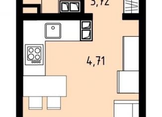 Продаю квартиру студию, 24.1 м2, Пермский край