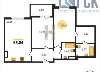 Продается 2-ком. квартира, 65.8 м2, Воронежская область