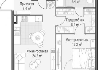 Продажа однокомнатной квартиры, 67.5 м2, Москва