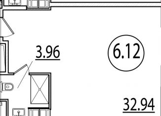 Продаю квартиру студию, 36.9 м2, Санкт-Петербург, Измайловский бульвар, 1к2