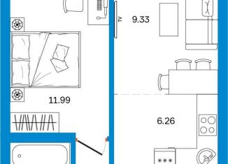 Однокомнатная квартира на продажу, 38.4 м2, Республика Башкортостан, Некрасовский переулок, 38